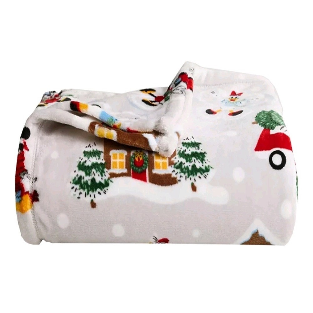 The Big‎ One Oversized Plush Throw Blanket Christmas Mickey & Friends 5' x '6